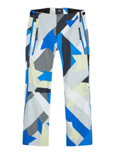 J.LINDEBERG WOMEN AERIAL PRINT SHELL PANT GREY FLAG PATCHWORK